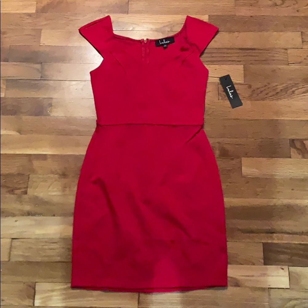 Red dress from Lulu’s